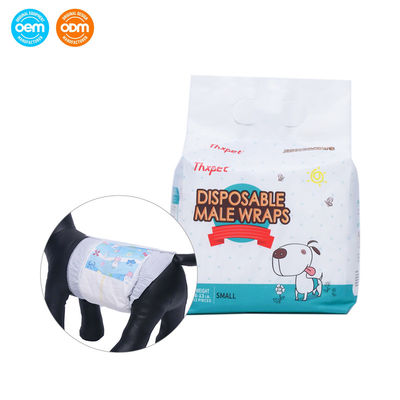 Wholesale Disposable Female and Male Dog Diapers Adjustable Cat Pet Diapers with Wetness Indicator