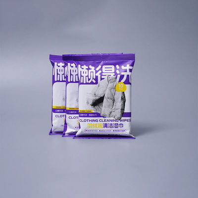 Non-woven Clothes Cleaning Wet Wipes Portable Safe Cleaning Wet Wipes For All Clothes