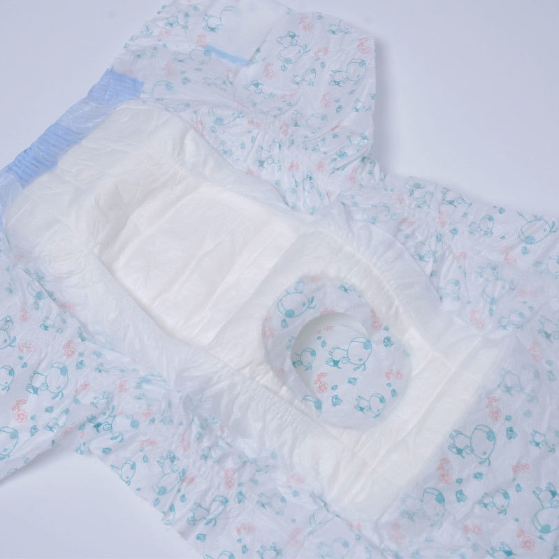 Customizable Soft Dog Pet Disposable Diapers With Tail Hole And Wetness Indicator