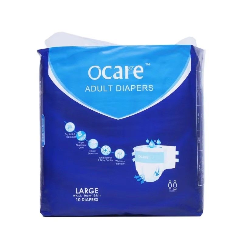 Disposable Unisex Extra Large Adult Diaper Plain Woven XL Incontinence Diaper