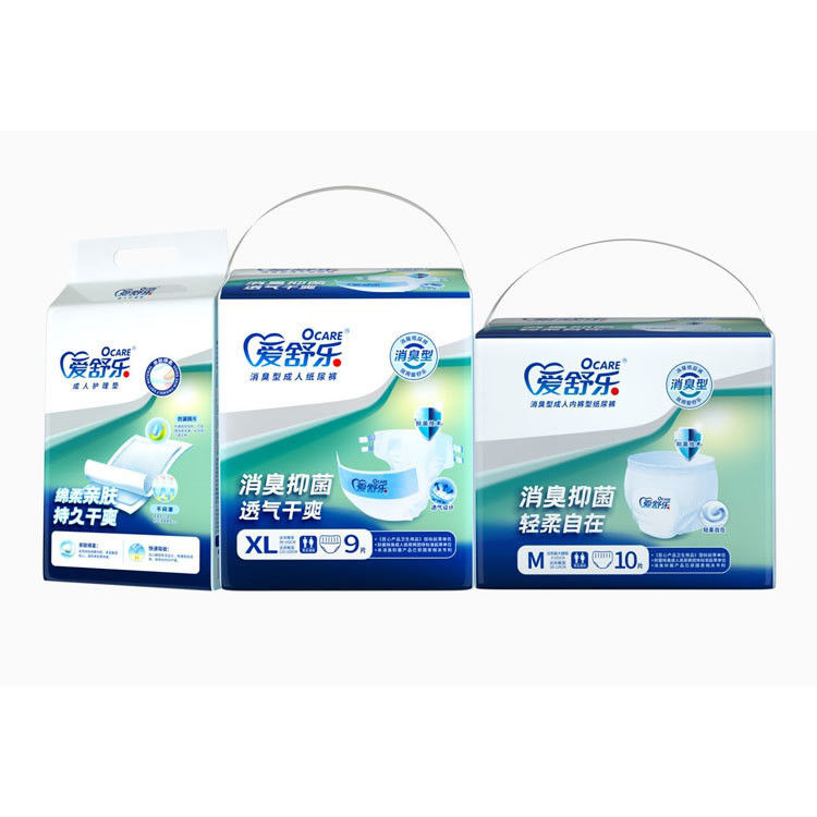 Large Disposable Unisex Adult Incontinence Briefs With Tabs Heavy Absorbency