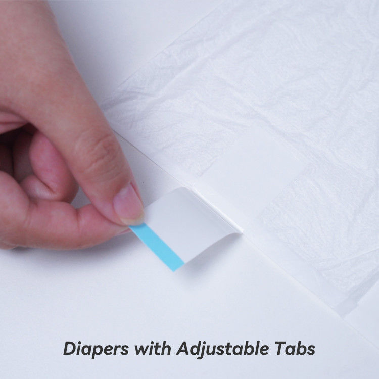 Customized Disposable Adult Diapers For Elderly Women And Men In White Or Customized Options