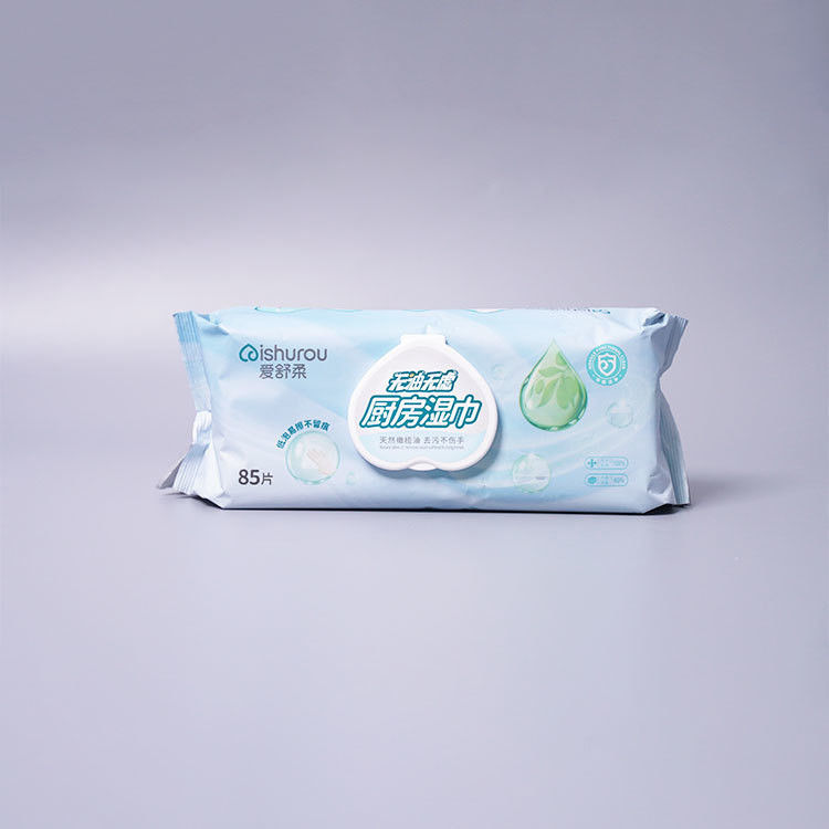 Big Size Square Cleaning Wet Wipes Remove Stains on Cookware Wet Tissue Wipes for Kitchen