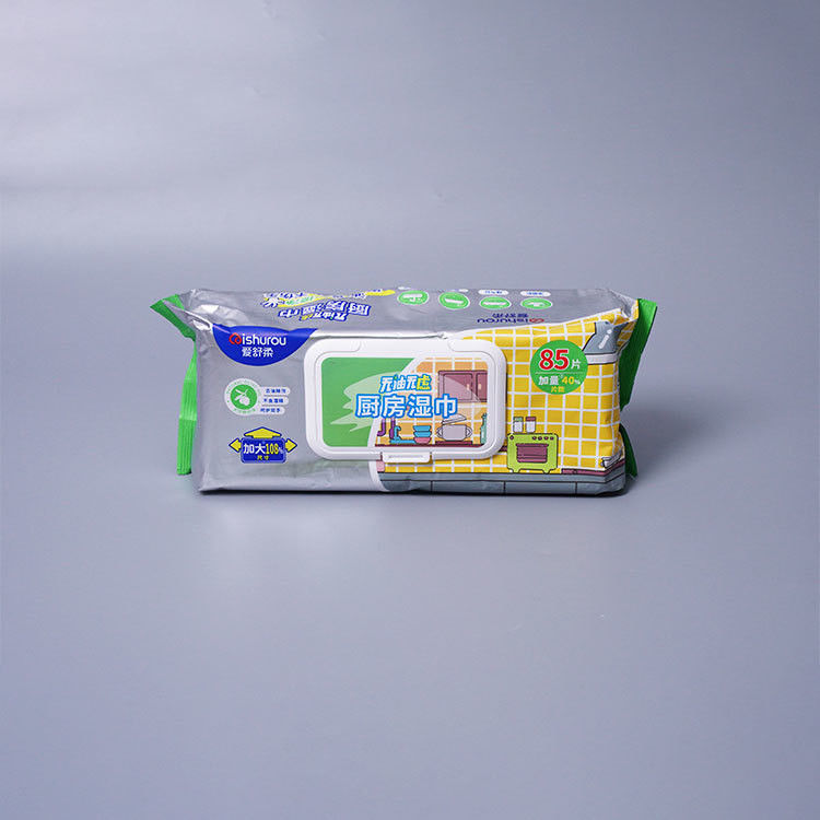 Thickened Oil Stain Kitchen Cleaning Wet Wipes Disposable Non-woven Cleaning Wet Wipes