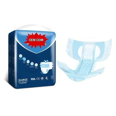 Plain Woven Ultra Thick Adult Incontinence Diaper for Customized OEM ODM Requirements