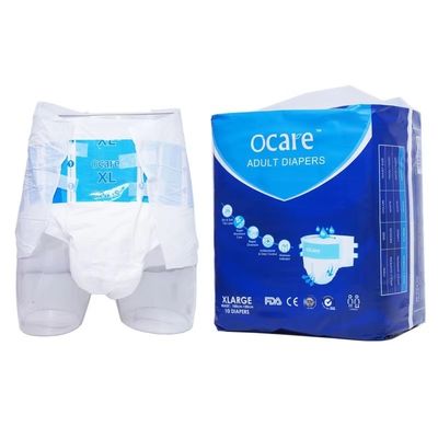 Disposable Unisex Extra Large Adult Diaper Plain Woven XL Incontinence Diaper